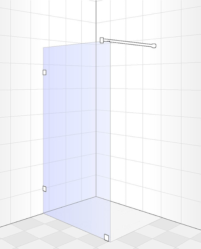 Shower Screen 1200mm x 2000mm