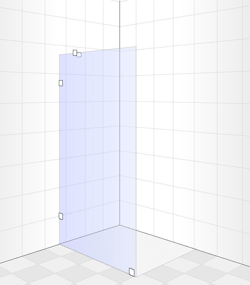 Shower Screen 1100mm x 2000mm