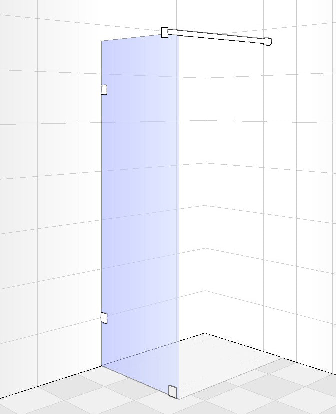 Shower Screen 700mm x 2000mm