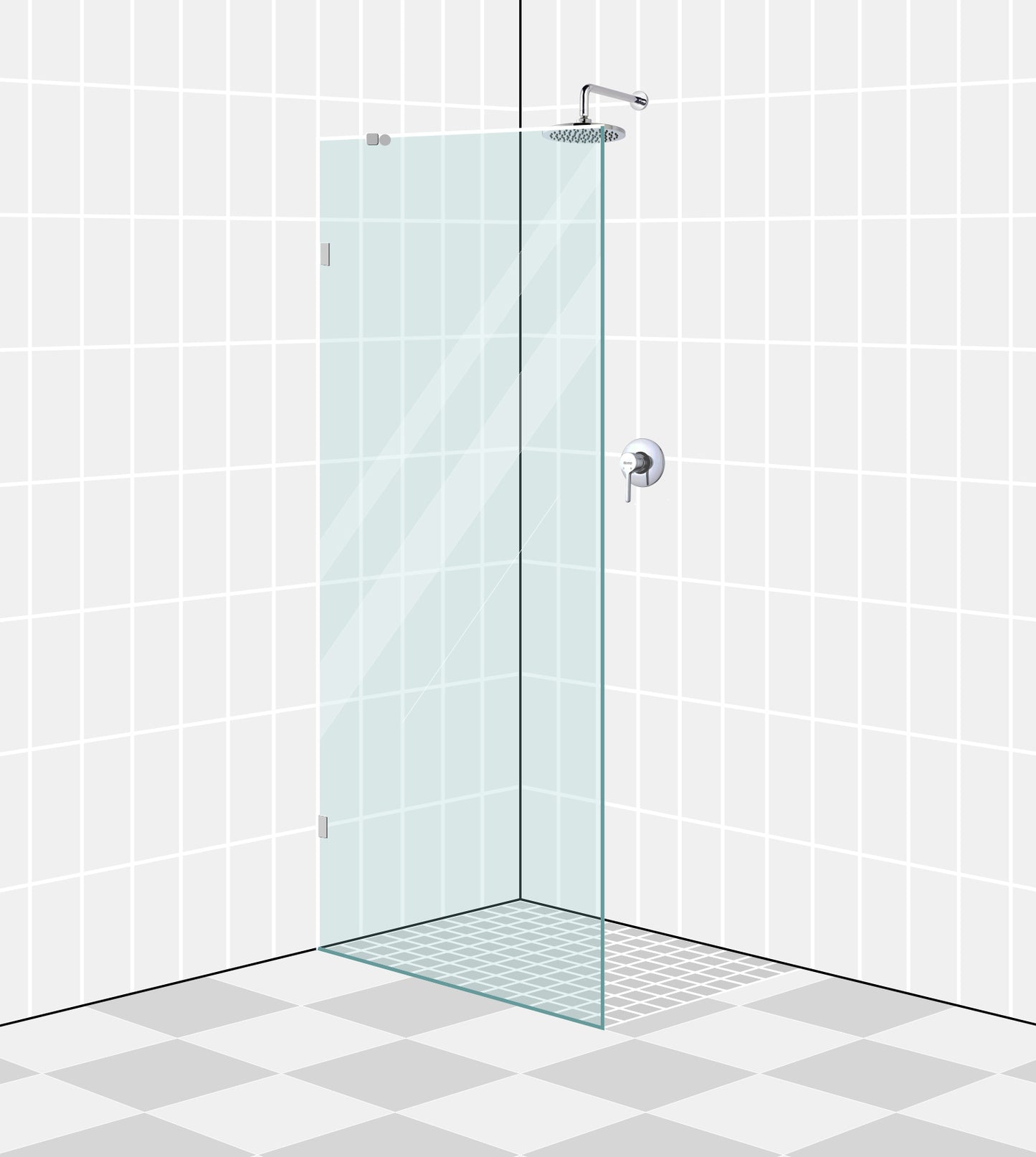 Shower Screen 1100mm x 2000mm