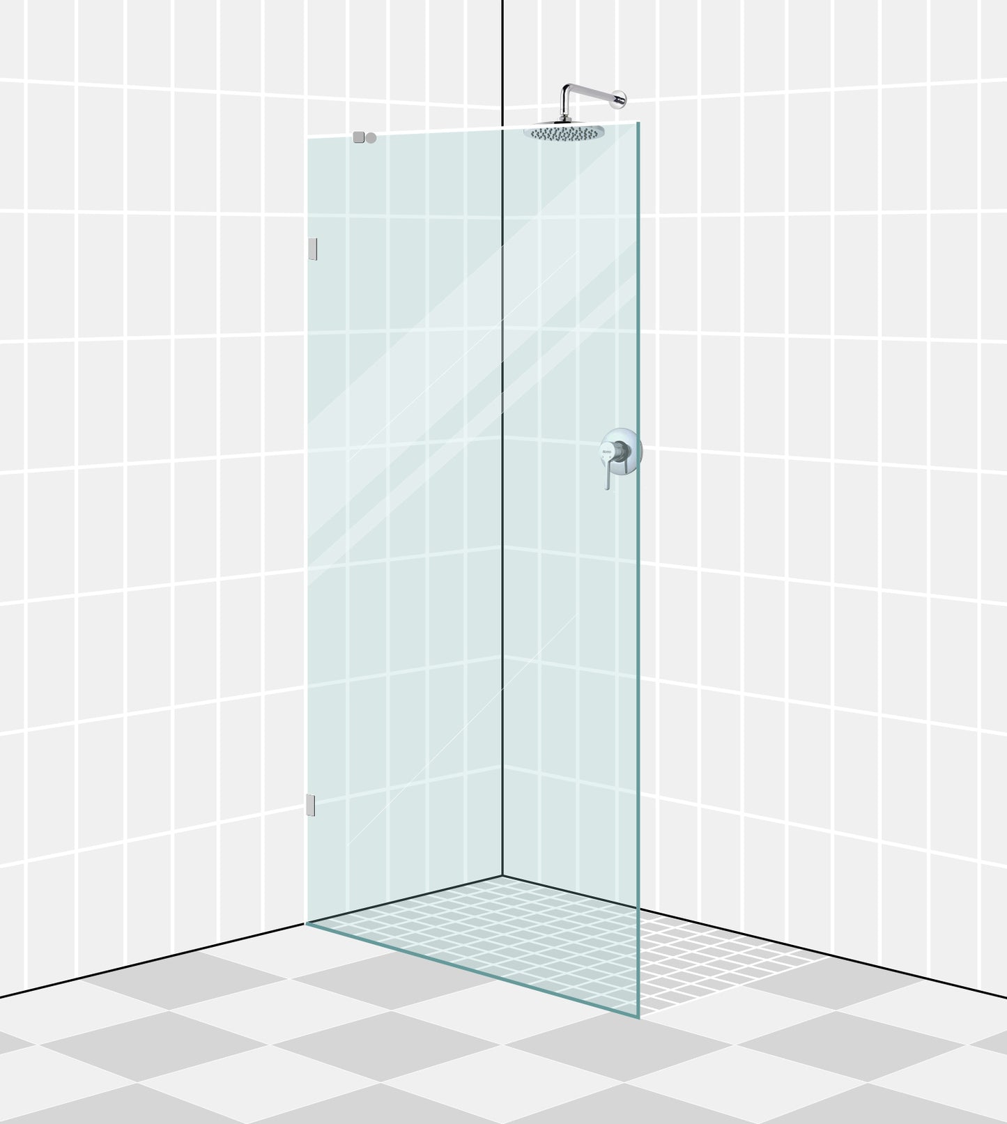 Shower Screen 1300mm x 2000mm